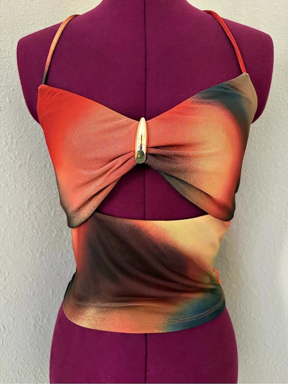 Windsor Halter Crop Top